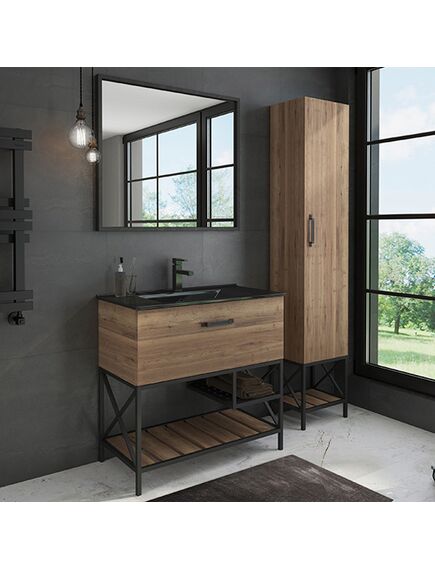 Купить COMFORTY. Шкаф-колонна "Бредфорд-40" дуб темный (00004148004) по цене 30690 руб., в Санкт-Петебруге в интернет магазине 100-Систем, а также дургие товары COMFORTY из раздела Пеналы и Пеналы, комоды, шкафы