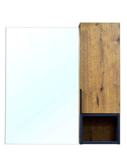 Купить Зеркало-шкаф Azario GRIS 88х16х80  Дуб веллингтон (cs00080416) по цене 3750 руб., в Санкт-Петебруге в интернет магазине 100-Систем, а также дургие товары Azario из раздела Зеркальные шкафы для ванной и Мебель для ванной комнаты