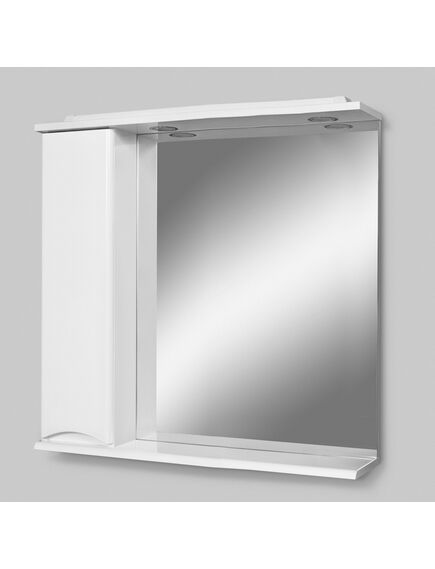 Купить Зеркало со шкафом AM.PM Like 80 L M80MPL0801WG с подсветкой Белый (m80mpl0801wg) по цене 20790 руб., в Санкт-Петебруге в интернет магазине 100-Систем, а также дургие товары AM.PM из раздела Зеркальные шкафы для ванной и Мебель для ванной комнаты