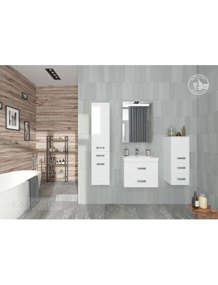 Купить Шкаф - колонна AQUATON Америна 34 подвесная белый 1A135203AM010 (1a135203am010) по цене 21411.5 руб., в Санкт-Петебруге в интернет магазине 100-Систем, а также дургие товары AQUATON из раздела Пеналы и Пеналы, комоды, шкафы
