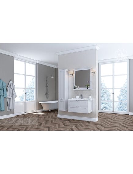 Купить Шкаф - колонна AQUATON Леон дуб белый 1A186503LBPS0 (1a186503lbps0) по цене 30580.7 руб., в Санкт-Петебруге в интернет магазине 100-Систем, а также дургие товары AQUATON из раздела Пеналы и Пеналы, комоды, шкафы