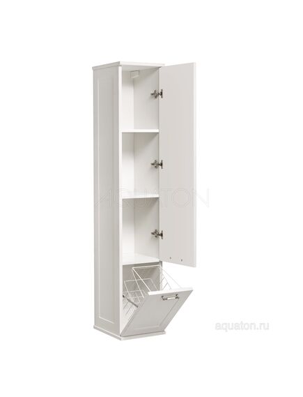 Купить Шкаф - колонна AQUATON Леон дуб белый 1A186503LBPS0 (1a186503lbps0) по цене 30580.7 руб., в Санкт-Петебруге в интернет магазине 100-Систем, а также дургие товары AQUATON из раздела Пеналы и Пеналы, комоды, шкафы