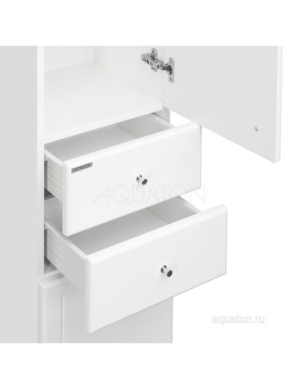 Купить Шкаф - колонна AQUATON Минима М правая белый 1A132203MN01R (1a132203mn01r) по цене 18838.7 руб., в Санкт-Петебруге в интернет магазине 100-Систем, а также дургие товары AQUATON из раздела Пеналы и Пеналы, комоды, шкафы