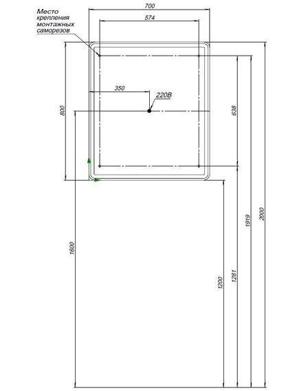 Купить Зеркальный шкаф Оптима (Optima) 70х80 LED (311861) (311861) по цене 20352 руб., в Санкт-Петебруге в интернет магазине 100-Систем, а также дургие товары AQUANET из раздела Зеркальные шкафы для ванной и Мебель для ванной комнаты