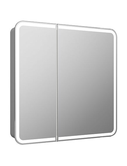 Купить Зеркало-шкаф Континент ELLIOTT 800х800 белый (мвк014) по цене 23780 руб., в Санкт-Петебруге в интернет магазине 100-Систем, а также дургие товары Континент из раздела Зеркальные шкафы для ванной и Мебель для ванной комнаты
