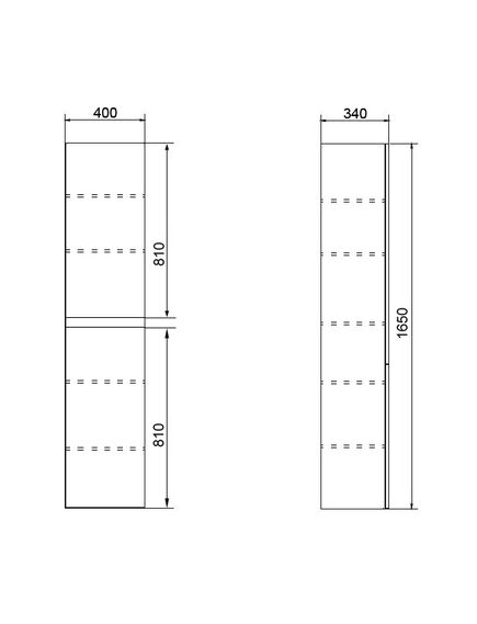 Купить Пенал Azario Мила 40х34х165 Подвесной Белый матовый  (cs00080413) по цене 18553.5 руб., в Санкт-Петебруге в интернет магазине 100-Систем, а также дургие товары Azario из раздела Пеналы и Пеналы, комоды, шкафы