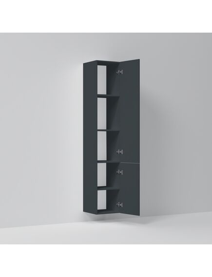 Купить M90CHR0306GM GEM, шкаф-колонна, подвесной, правый, 30 см, двери, push-to-open, графит матовый (m90chr0306gm) по цене 24490 руб., в Санкт-Петебруге в интернет магазине 100-Систем, а также дургие товары AM.PM из раздела Пеналы и Пеналы, комоды, шкафы