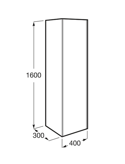 Купить Шкаф - колонна Roca Inspira правая 857034403 (857034403) по цене 127364.77 руб., в Санкт-Петебруге в интернет магазине 100-Систем, а также дургие товары ROCA из раздела Пеналы и Пеналы, комоды, шкафы