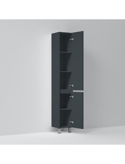 Купить M91CSR0306GM GEM S, шкаф-колонна, напольный, правый, 30 см, графит матовый (m91csr0306gm) по цене 23890 руб., в Санкт-Петебруге в интернет магазине 100-Систем, а также дургие товары AM.PM из раздела Пеналы и Пеналы, комоды, шкафы