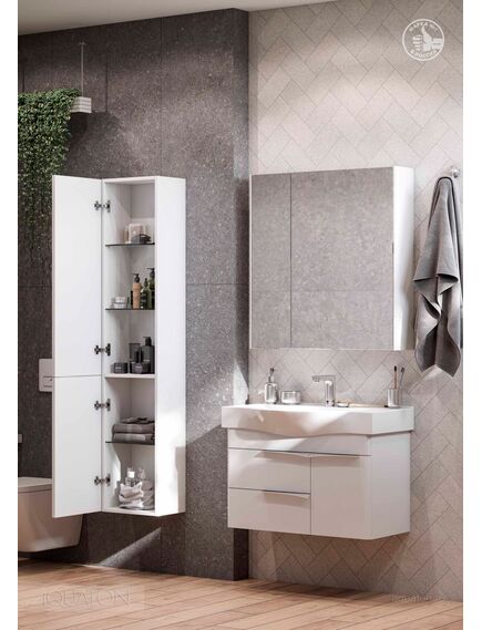 Купить Шкаф - колонна AQUATON Беверли левая белый 1A235403BV01L (1a235403bv01l) по цене 15801.5 руб., в Санкт-Петебруге в интернет магазине 100-Систем, а также дургие товары AQUATON из раздела Пеналы и Пеналы, комоды, шкафы