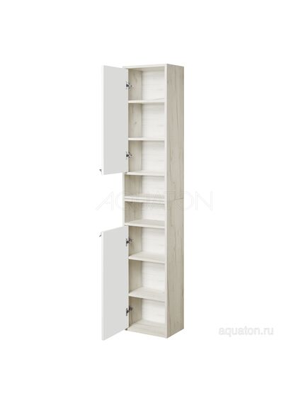 Купить Шкаф - колонна AQUATON Флай 1-створчатый белый, дуб крафт левый 1A237903FAX1L (1a237903fax1l) по цене 5601.5 руб., в Санкт-Петебруге в интернет магазине 100-Систем, а также дургие товары AQUATON из раздела Шкафы и Пеналы, комоды, шкафы