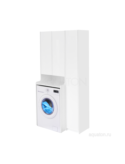 Купить Шкаф - колонна AQUATON Лондри белая, узкая 1A260603LH010 (1a260603lh010) по цене 9742.5 руб., в Санкт-Петебруге в интернет магазине 100-Систем, а также дургие товары AQUATON из раздела Пеналы и Пеналы, комоды, шкафы