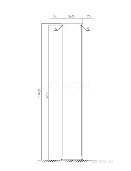 Купить Шкаф - колонна AQUATON Лондри белая, узкая 1A260603LH010 (1a260603lh010) по цене 9742.5 руб., в Санкт-Петебруге в интернет магазине 100-Систем, а также дургие товары AQUATON из раздела Пеналы и Пеналы, комоды, шкафы