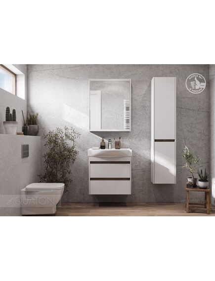 Купить Шкаф - колонна AQUATON Нортон белая левая 1A249403NT01L (1a249403nt01l) по цене 13251.5 руб., в Санкт-Петебруге в интернет магазине 100-Систем, а также дургие товары AQUATON из раздела Пеналы и Пеналы, комоды, шкафы