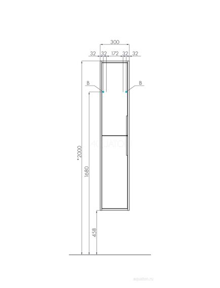 Купить Шкаф - колонна AQUATON Рико белый, ясень фабрик 1A216603RIB90 (1a216603rib90) по цене 12656.5 руб., в Санкт-Петебруге в интернет магазине 100-Систем, а также дургие товары AQUATON из раздела Пеналы и Пеналы, комоды, шкафы
