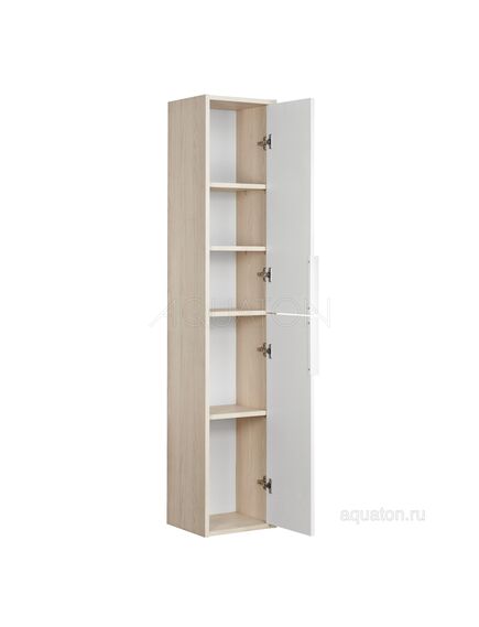 Купить Шкаф - колонна AQUATON Рико белый, ясень фабрик 1A216603RIB90 (1a216603rib90) по цене 12656.5 руб., в Санкт-Петебруге в интернет магазине 100-Систем, а также дургие товары AQUATON из раздела Пеналы и Пеналы, комоды, шкафы