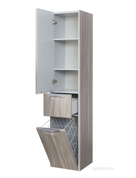 Купить Шкаф - колонна AQUATON Сильва левый дуб фьорд 1A215603SIW6L (1a215603siw6l) по цене 22546.7 руб., в Санкт-Петебруге в интернет магазине 100-Систем, а также дургие товары AQUATON из раздела Пеналы и Пеналы, комоды, шкафы