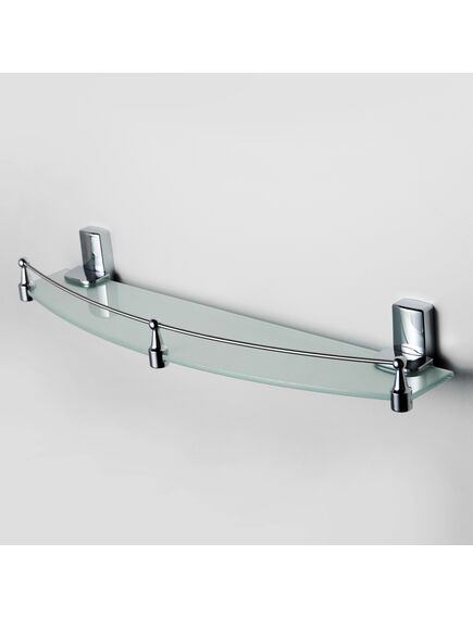 Купить Leine K-5044 Полка стеклянная с бортиком (k-5044) по цене 4106 руб., в Санкт-Петебруге в интернет магазине 100-Систем, а также дургие товары WasserKRAFT из раздела Стеклянные полки и Полки для ванной комнаты