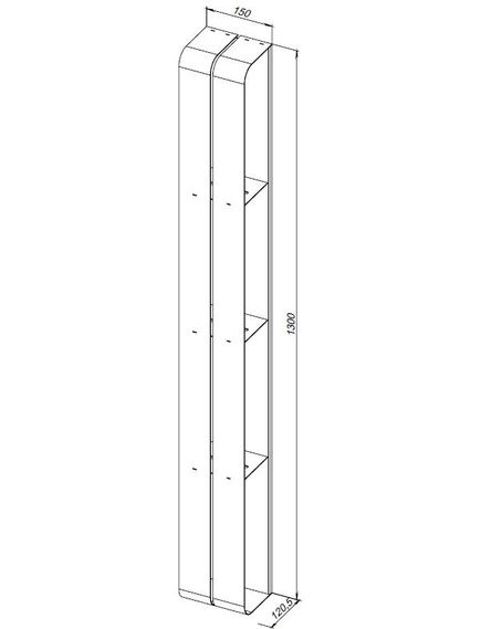 Купить Полка Aquanet Магнум 15x130 белая матовая, вертикальная (302239) по цене 7614 руб., в Санкт-Петебруге в интернет магазине 100-Систем, а также дургие товары AQUANET из раздела Деревянные полки и Полки для ванной комнаты