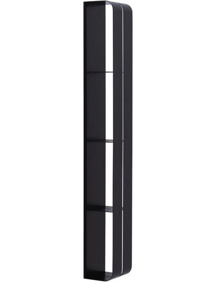 Купить Полка Aquanet Магнум H 15x100 черная матовая, вертикальная (326457) по цене 10504 руб., в Санкт-Петебруге в интернет магазине 100-Систем, а также дургие товары AQUANET из раздела Деревянные полки и Полки для ванной комнаты
