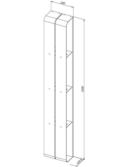 Купить Полка Aquanet Магнум H 20x130 белая матовая, вертикальная (326462) по цене 15446 руб., в Санкт-Петебруге в интернет магазине 100-Систем, а также дургие товары AQUANET из раздела Деревянные полки и Полки для ванной комнаты