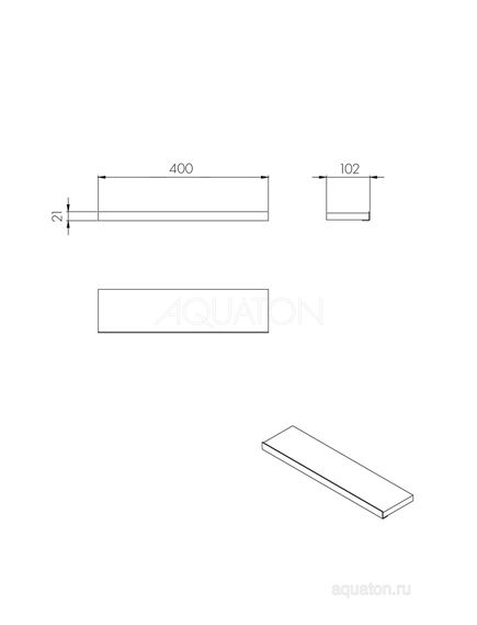 Купить Полка AQUATON Лофт Урбан дуб орегон 1A255503LQX50 (1a255503lqx50) по цене 2616.2 руб., в Санкт-Петебруге в интернет магазине 100-Систем, а также дургие товары AQUATON из раздела Деревянные полки и Полки для ванной комнаты