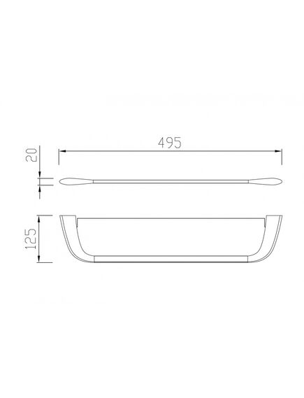 Купить Полка стеклянная ABBER Nord AA1555B черная матовая (aa1555b) по цене 11200 руб., в Санкт-Петебруге в интернет магазине 100-Систем, а также дургие товары ABBER из раздела Стеклянные полки и Полки для ванной комнаты