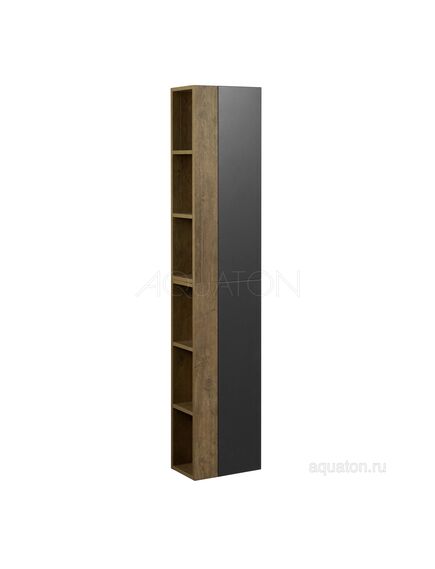 Купить Шкаф - колонна AQUATON Терра 1-створчатый дуб кантри, антрацит 1A247503TEKA0 (1a247503teka0) по цене 10871.5 руб., в Санкт-Петебруге в интернет магазине 100-Систем, а также дургие товары AQUATON из раздела Шкафы и Пеналы, комоды, шкафы