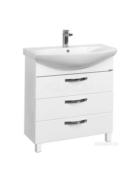 Купить Тумба под раковину AQUATON Ария 65 Н белый 1A123401AA010 (1a123401aa010) по цене 18691.5 руб., в Санкт-Петебруге в интернет магазине 100-Систем, а также дургие товары AQUATON из раздела Тумбы под раковину и Мебель для ванной комнаты