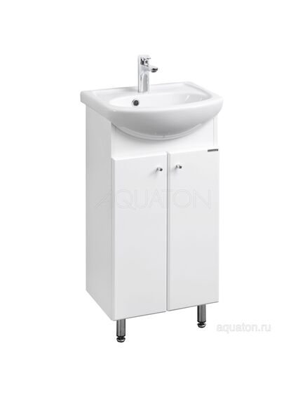 Купить Тумба под раковину AQUATON Мира Н 45 белый 1A104401MR010 (1a104401mr010) по цене 7216.5 руб., в Санкт-Петебруге в интернет магазине 100-Систем, а также дургие товары AQUATON из раздела Тумбы под раковину и Мебель для ванной комнаты