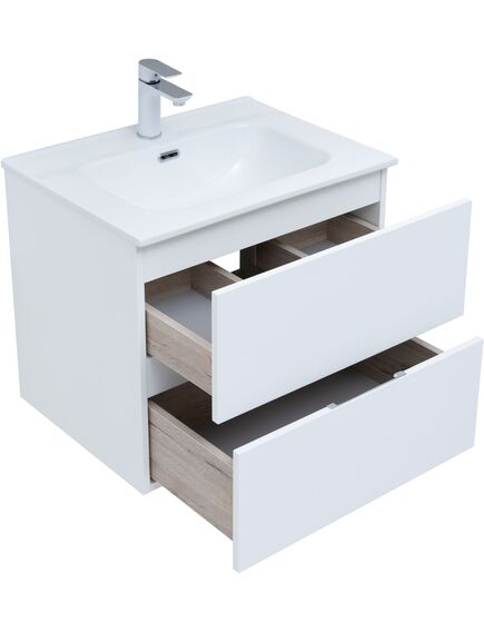 Купить Тумба под раковину Aquanet Алвита New 60 2 ящика, белый матовый (00277510) по цене 22765 руб., в Санкт-Петебруге в интернет магазине 100-Систем, а также дургие товары AQUANET из раздела Тумбы под раковину и Мебель для ванной комнаты