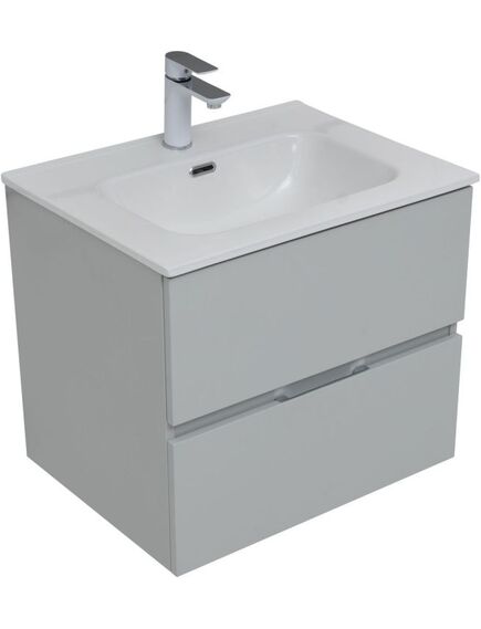 Купить Тумба под раковину Aquanet Алвита New 60 2 ящика, серый (00277512) по цене 28563 руб., в Санкт-Петебруге в интернет магазине 100-Систем, а также дургие товары AQUANET из раздела Тумбы под раковину и Мебель для ванной комнаты