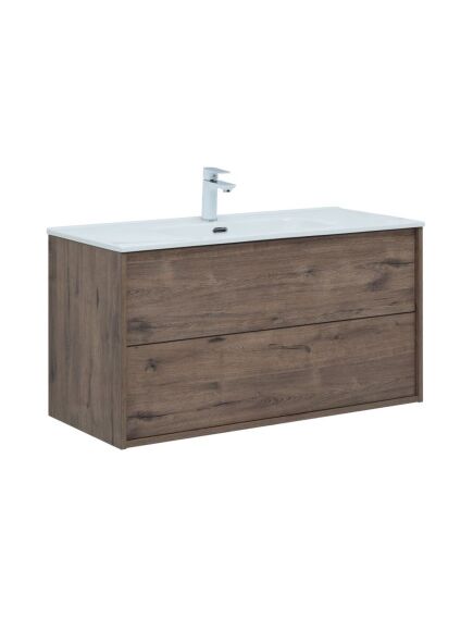 Купить Тумба под раковину Aquanet Lino 100 (Flat) дуб веллингтон (00287545) по цене 36115 руб., в Санкт-Петебруге в интернет магазине 100-Систем, а также дургие товары AQUANET из раздела Тумбы под раковину и Мебель для ванной комнаты