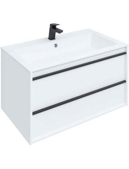 Купить Тумба под раковину Aquanet Lino 90 белый матовый (00253904) по цене 38704 руб., в Санкт-Петебруге в интернет магазине 100-Систем, а также дургие товары AQUANET из раздела Тумбы под раковину и Мебель для ванной комнаты