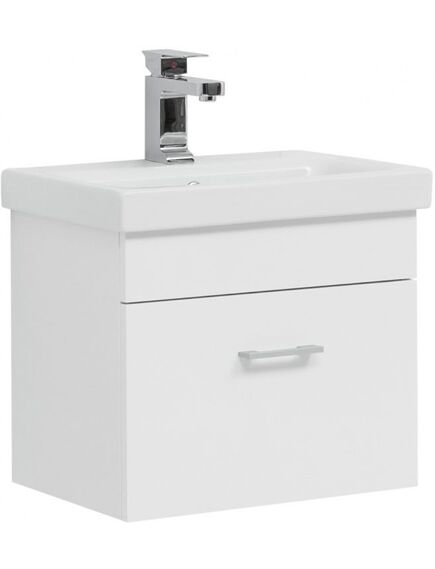 Купить Тумба под раковину Aquanet Нота 50 (Moduo Slim) белый (00246955) по цене 17015 руб., в Санкт-Петебруге в интернет магазине 100-Систем, а также дургие товары AQUANET из раздела Тумбы под раковину и Мебель для ванной комнаты