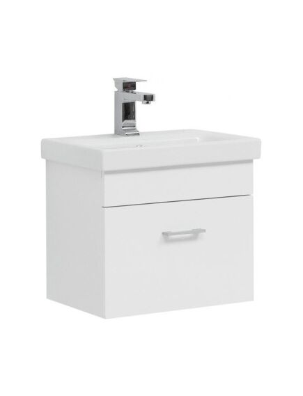 Купить Тумба под раковину Aquanet Нота 50 (Moduo Slim) белый (00246955) по цене 17015 руб., в Санкт-Петебруге в интернет магазине 100-Систем, а также дургие товары AQUANET из раздела Тумбы под раковину и Мебель для ванной комнаты