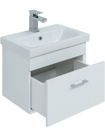 Купить Тумба под раковину Aquanet Нота 50 (Moduo Slim) белый (00246955) по цене 17015 руб., в Санкт-Петебруге в интернет магазине 100-Систем, а также дургие товары AQUANET из раздела Тумбы под раковину и Мебель для ванной комнаты