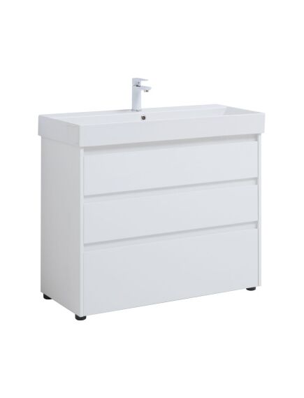 Купить Тумба под раковину Aquanet Nova Lite 100 белый глянец (3 ящика) (00302478) по цене 31488 руб., в Санкт-Петебруге в интернет магазине 100-Систем, а также дургие товары AQUANET из раздела Тумбы под раковину и Мебель для ванной комнаты