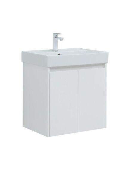 Купить Тумба под раковину Aquanet Nova Lite 60 белый глянец (2 дверцы) (00298847) по цене 13229 руб., в Санкт-Петебруге в интернет магазине 100-Систем, а также дургие товары AQUANET из раздела Тумбы под раковину и Мебель для ванной комнаты