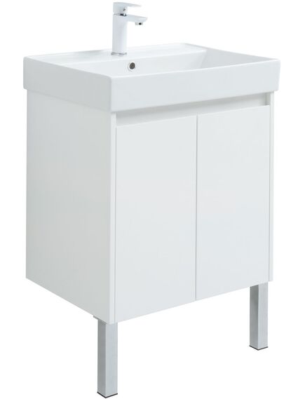Купить Тумба под раковину Aquanet Nova Lite 60 белый глянец (2 дверцы) (00298847) по цене 13229 руб., в Санкт-Петебруге в интернет магазине 100-Систем, а также дургие товары AQUANET из раздела Тумбы под раковину и Мебель для ванной комнаты