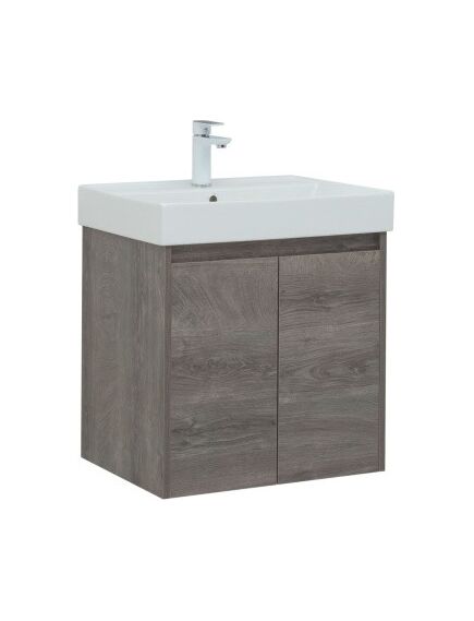 Купить Тумба под раковину Aquanet Nova Lite 60 дуб рошелье (2 дверцы) (00298848) по цене 10495 руб., в Санкт-Петебруге в интернет магазине 100-Систем, а также дургие товары AQUANET из раздела Тумбы под раковину и Мебель для ванной комнаты