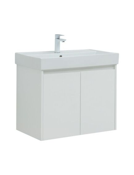 Купить Тумба под раковину Aquanet Nova Lite 75 белый глянец (2 дверцы) (00298850) по цене 14696 руб., в Санкт-Петебруге в интернет магазине 100-Систем, а также дургие товары AQUANET из раздела Тумбы под раковину и Мебель для ванной комнаты