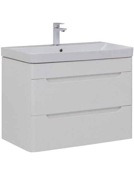 Купить Тумба под раковину Aquanet София 80 белый глянец (2 ящика) (00274002) по цене 27616 руб., в Санкт-Петебруге в интернет магазине 100-Систем, а также дургие товары AQUANET из раздела Тумбы под раковину и Мебель для ванной комнаты