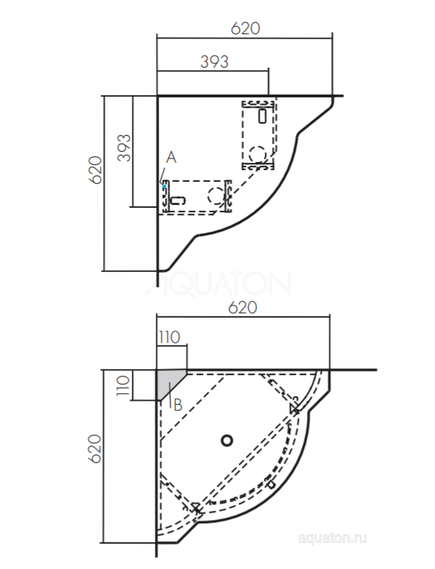Купить Тумба под раковину AQUATON Альтаир 62 угловой белый 1A042601AR010 (1a042601ar010) по цене 15995.9 руб., в Санкт-Петебруге в интернет магазине 100-Систем, а также дургие товары AQUATON из раздела Тумбы под раковину и Мебель для ванной комнаты