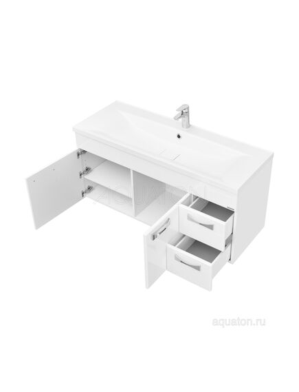 Купить Тумба под раковину AQUATON Диор 120 белый 1A110601DR010 (1a110601dr010) по цене 24709.7 руб., в Санкт-Петебруге в интернет магазине 100-Систем, а также дургие товары AQUATON из раздела Тумбы под раковину и Мебель для ванной комнаты