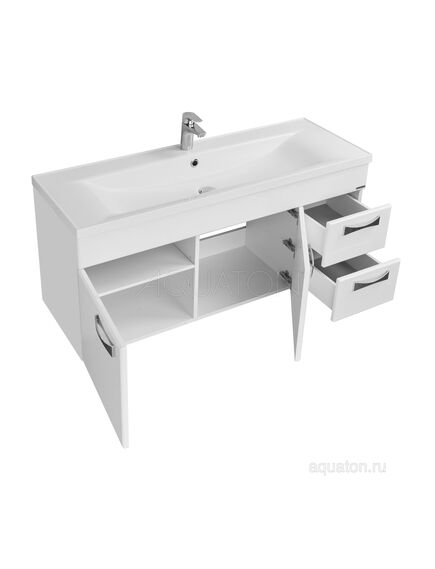 Купить Тумба под раковину AQUATON Диор 120 белый 1A110601DR010 (1a110601dr010) по цене 24709.7 руб., в Санкт-Петебруге в интернет магазине 100-Систем, а также дургие товары AQUATON из раздела Тумбы под раковину и Мебель для ванной комнаты