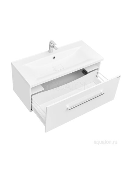 Купить Тумба под раковину AQUATON Мадрид 100 М 1 ящик белый 1A126901MA010 (1a126901ma010) по цене 25739.7 руб., в Санкт-Петебруге в интернет магазине 100-Систем, а также дургие товары AQUATON из раздела Тумбы под раковину и Мебель для ванной комнаты