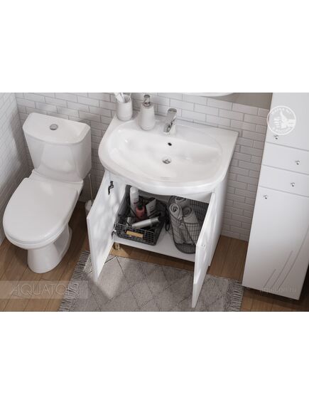 Купить Тумба под раковину AQUATON Минима Н 65 белый 1A104201MN010 (1a104201mn010) по цене 9341.5 руб., в Санкт-Петебруге в интернет магазине 100-Систем, а также дургие товары AQUATON из раздела Тумбы под раковину и Мебель для ванной комнаты