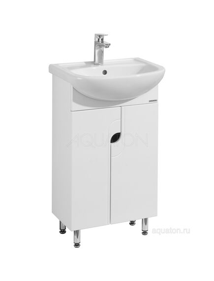 Купить Тумба под раковину AQUATON Панда 50 белый 1A053701PD010 (1a053701pd010) по цене 8746.5 руб., в Санкт-Петебруге в интернет магазине 100-Систем, а также дургие товары AQUATON из раздела Тумбы под раковину и Мебель для ванной комнаты