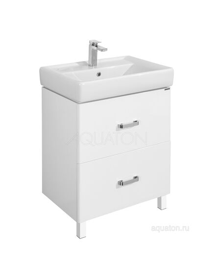 Купить Тумба под раковину AQUATON Америна 60 Н белый 1A169201AM010 (1a169201am010) по цене 16141.5 руб., в Санкт-Петебруге в интернет магазине 100-Систем, а также дургие товары AQUATON из раздела Тумбы под раковину и Мебель для ванной комнаты